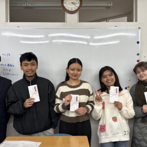 奨学金をもらいました。